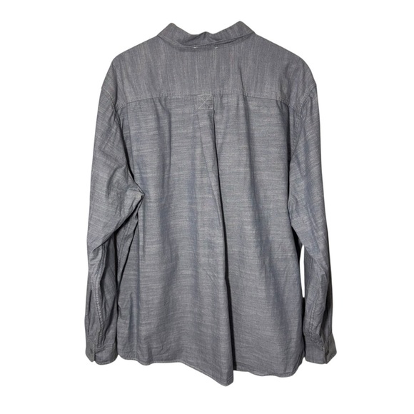 Eddie Bauer Blue Cotton Button Down Shirt Size 2XL - Picture 2 of 9